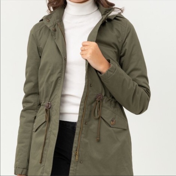 Sold Green Utility Parka Jacket - Picture 4 of 6